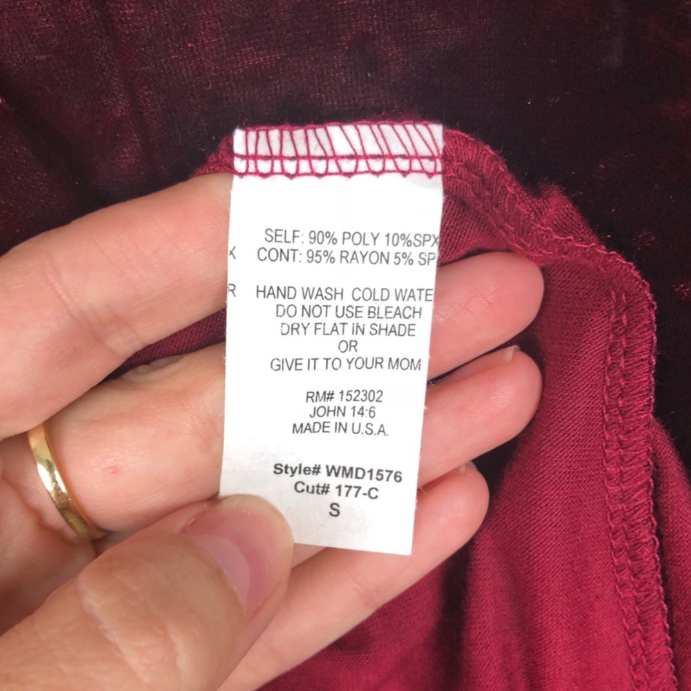 Anthropologie Wasabi + Mint Red Velvet Tank Dress - Picture 8 of 8
